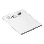 Lieveheersbeestje met leuke staart notitieblok (Schuin)