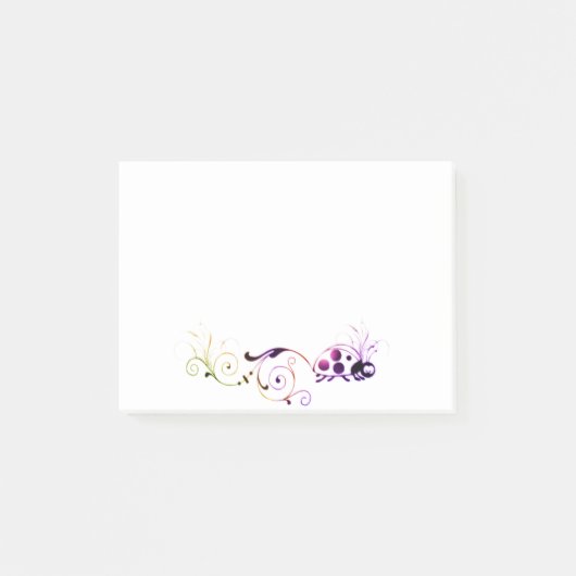 lieveheersbeestje met leuke staart post-it® notes (Voorkant)