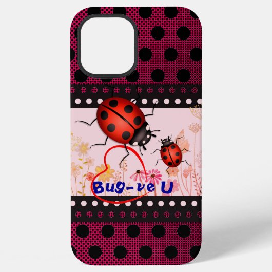 Lieveheersbeestje met stippen iPhone hoesje (Achterkant)
