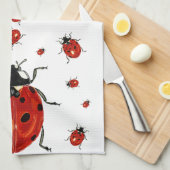 Lieveheersbeestje Microvezel Waffel Handdoek (Quarter Fold)