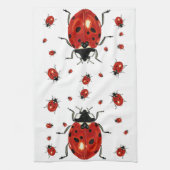Lieveheersbeestje Microvezel Waffel Handdoek (Verticaal)