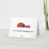 lieveheersbeestje Moederdag Kaart (Achterkant)