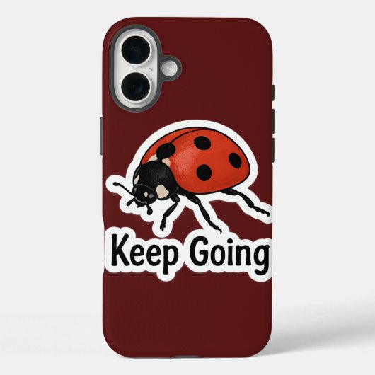 lieveheersbeestje Motivatie Sticker Case-Mate iPhone Case (Achterkant)