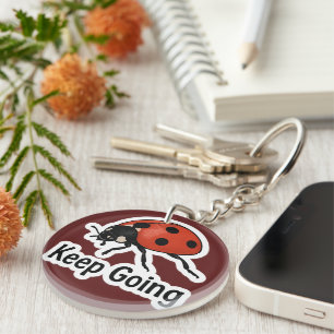 lieveheersbeestje Motivatie Sticker Sleutelhanger