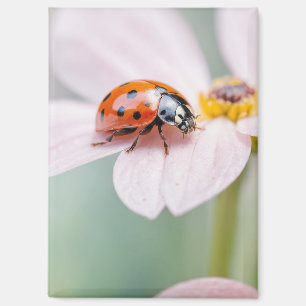 Lieveheersbeestje Natuur Kleurrijke Wildlife Seren Magneet