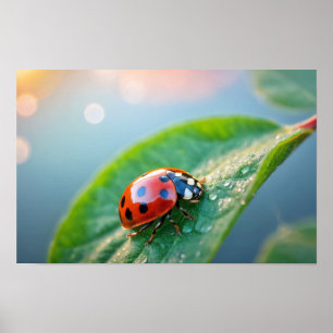 Lieveheersbeestje Natuur Kleurrijke Wildlife Seren Poster