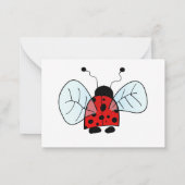 Lieveheersbeestje Notitiekaartje (Achterkant)