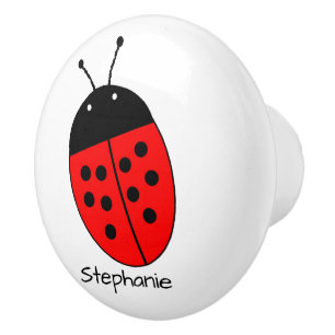 Lieveheersbeestje-ontwerp Persoonlijk Keramische Knop