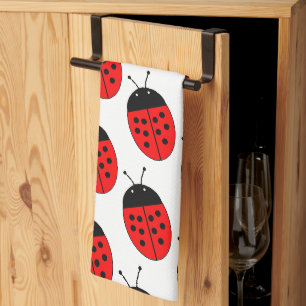 Lieveheersbeestje ontwerp theedoek