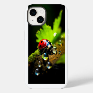 Lieveheersbeestje op blad iPhone 14 hoesje