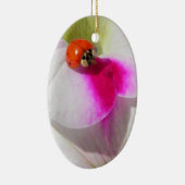 Lieveheersbeestje op de petunia - ornament (Rechts)