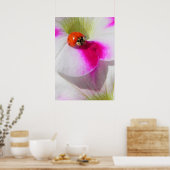Lieveheersbeestje op de petunia Poster (Keuken)