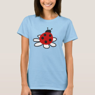 Lieveheersbeestje op een lelie t-shirt
