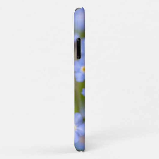 Lieveheersbeestje op For-get-me-not iPhone Case (Achterkant/rechts)