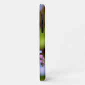 Lieveheersbeestje op For-get-me-not iPhone Case (Achterkant/links)