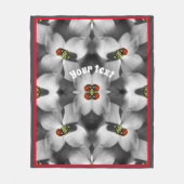 Lieveheersbeestje op hondenbloem Abstract geperson Fleece Deken (Voorkant)
