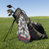 Lieveheersbeestje op hondenbloem Abstract geperson Golfhanddoek (Groen)