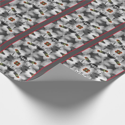 Lieveheersbeestje op hondenbloem Natuur gepersonal Cadeaupapier (Hoek)