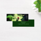 Lieveheersbeestje op hondenbloem Natuur mini-Bladw Mini Visitekaartjes (Bureau)