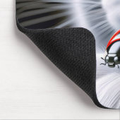 Lieveheersbeestje op kattenpoot muismat (Hoek)