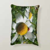 Lieveheersbeestje op margriet in de natuur. accent kussen (Achterkant (Verticaal))