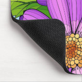 Lieveheersbeestje op Paarse Daisy Muismat (Hoek)