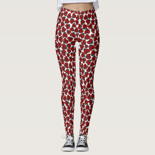 Lieveheersbeestje Parade op Wit Leggings