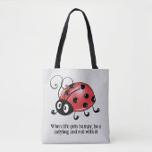 lieveheersbeestje Pattern Canvas tas - Stijlvol (Voorkant)