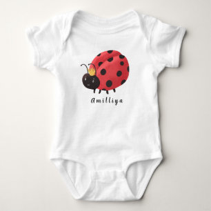 Lieveheersbeestje Persoonlijke Naam Schattig Moder Romper