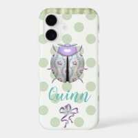 Lieveheersbeestje polka dot schattig paarse wit gr
