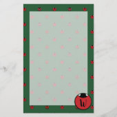Lieveheersbeestje Polka Dots Stationery Briefpapier (Voorkant)