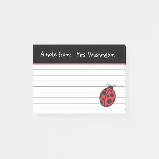 Lieveheersbeestje Post-it Notities Cadeau voor Doc Post-it® Notes (Voorkant)