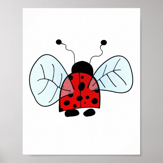 Lieveheersbeestje Poster (Voorkant)