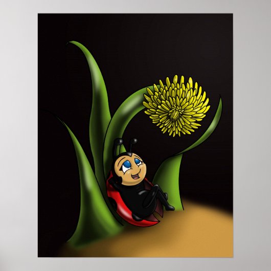 Lieveheersbeestje Poster (Voorkant)