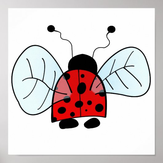 Lieveheersbeestje Poster (Voorkant)