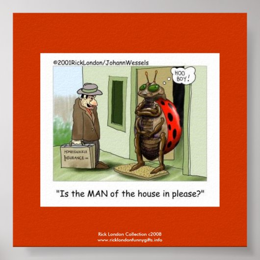 Lieveheersbeestje Problemen Cartoon Over Kwaliteit Poster (Voorkant)