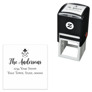Lieveheersbeestje retouradres zelfinktende stempel
