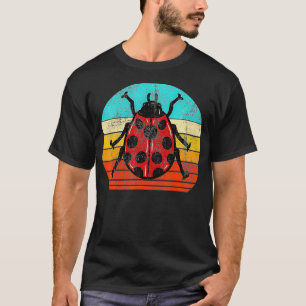 Lieveheersbeestje Retro Coccinellidae Liefhebber E T-shirt