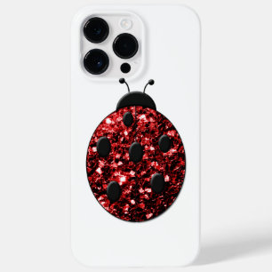 Lieveheersbeestje Rode Glitters afdruk Case-Mate iPhone 14 Pro Max Hoesje