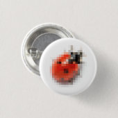 Lieveheersbeestje Ronde Button 3,2 Cm (Voorkant /achterkant)