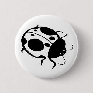 Lieveheersbeestje- Ronde Button 5,7 Cm