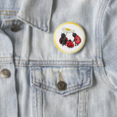 lieveheersbeestje ronde button 5,7 cm (In situ)