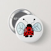 lieveheersbeestje ronde button 5,7 cm (Voorkant /achterkant)