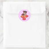 lieveheersbeestje ronde sticker (Tas)
