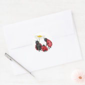 lieveheersbeestje ronde sticker (Envelop)