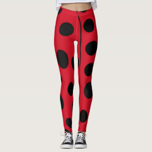 Lieveheersbeestje Rood en Zwarte Vlekken Leggings