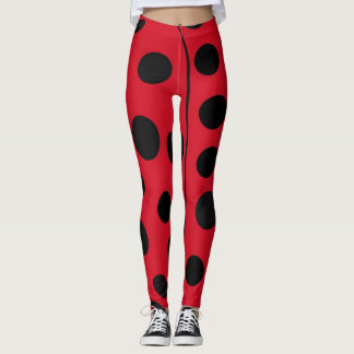 Lieveheersbeestje Rood en Zwarte Vlekken Leggings