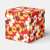 Lieveheersbeestje rood patroon kinder partij of pa bedankdoosjes (Achterkant)