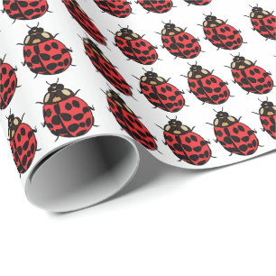 Lieveheersbeestje Rood Zwart Insect Lieveheersbees Cadeaupapier