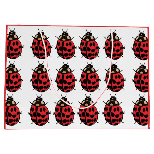 lieveheersbeestje Rood Zwart Insect lieveheersbees Groot Cadeauzakje (Achterkant)